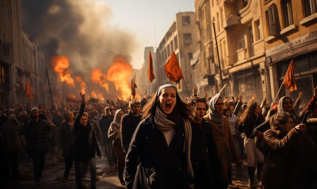 Clashes at the Pro Palestine procession in Florence in February, ongoing searches of students