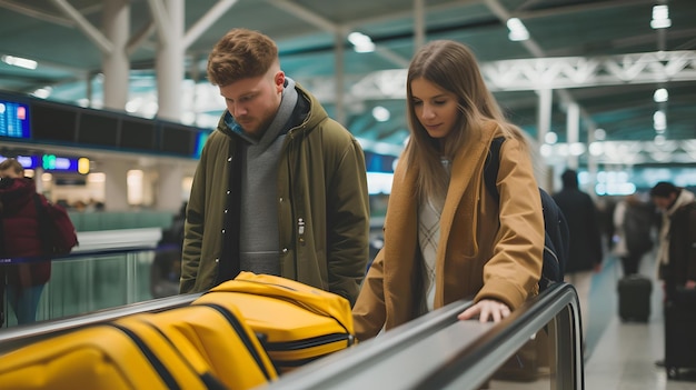 He receives a message from his girlfriend and stops the plane ready for take-off: "Stop everything, I have to get off, I have to get off." The flight is an hour late