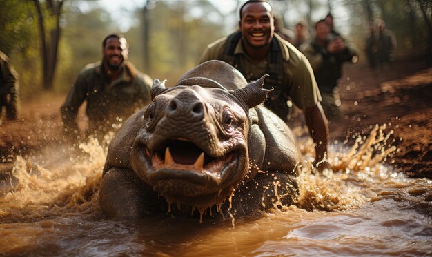 Namibia, hippos die trapped in a pond. Government spokesperson: "It is possible that they died of hunger"